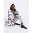 thumbnail image 6 of Joyspun Women's Waffle Knit Henley Sleep Top, Joggers and Socks Pajama Set, 3-Piece, Sizes XS-3X, 6 of 6