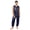 Navy Blue, variant on vastwit Men's Work Jumpsuits Sleeveless Zipper Front Waterproof Coveralls Mechanic Overalls Sauna Suit Black M
