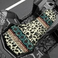 thumbnail image 3 of Renewold Waterproof ATV Seat Cover 25.2x10 Inch, Universal 4 Wheeler Seat Cover Stretch Fit for Honda/Yamaha/Polaris, Elastic Edge Mud/Snow Protector, Heavy Duty, American Tribal Cow Print Beige, 3 of 7