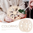 thumbnail image 2 of 2 Pcs Fond de Panier en Fil au Crochet Fond de Sac en Bois Sac Rond Bases de Mise en Forme, 2 of 8