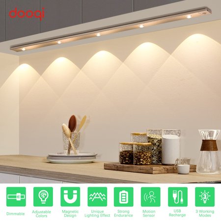 

30cm Wireless LED PIR Motion Sensor Lamp USB Rechargeable Cabinet Closet Light Strip