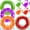 Mulitcolor, variant on 8 Pcs Donut Pool Floats 4 Styles Cute Swimming Float Inflatable Beach Balls Colorful Swimming Ring Inflatable Tubes Pool Ball Floaties Hawaiian Beach Summer Tropical Donut Party for Adult