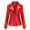 Red, variant on New Women'S Slim Leather Stand-Up Collar Zipper Stitching Solid Color Jacket 3XL