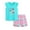 Blue, variant on Toddler Girls Summer Outfit 2PCS Outfits Clothes Set Children's Clothing Cotton Top and Shorts Clothing Set Hot Pink 6-7 Years