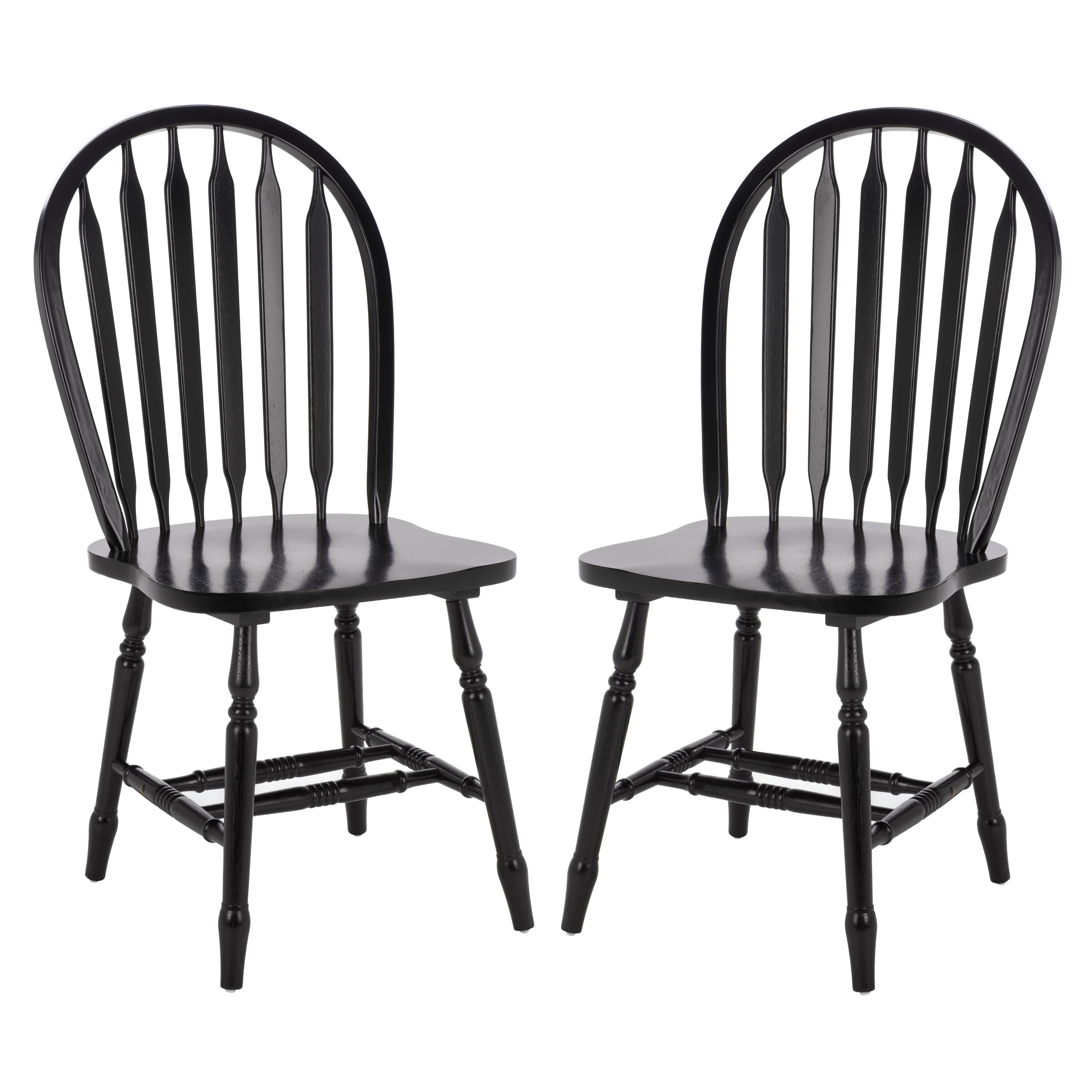 Safavieh Fazel Wood Dining Chairs, Black (Set of 2)