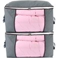thumbnail image 1 of Edredón Combocube con bolsa de almacenamiento, con ventana transparente, gris, 2 unidades, 1 of 7