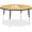Maple/Black, variant on Octagon Activity Table - 48" X 48", E-height - Maple/Black/Black