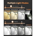 thumbnail image 5 of Rechargeable Camping Light with Stand, 16000mAh Cordless Work Light with 4 LED Lamp Heads, 2500 Lumens Foldable Working Lantern with Detachable Tripod, Camping Essentials Gear Emergency Flashlight, 5 of 9
