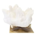thumbnail image 3 of Signature Home Collection Crystal Geode Statue with Metallic Base Stand - 6.5" - White and Gold, 3 of 3