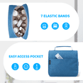 thumbnail image 3 of Vorspack Toiletry Bag for Women, Large Cosmetic Bag with Metal Swivel Hook, Hanging Travel Toiletry Bag for Men Girls, Blue, 3 of 7