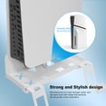 thumbnail image 4 of Durable Iron Wall Mount Bracket Set for PS5 Slim Space-Saving, Secure, and Convenient Storage with Dual Charging Cable, 4 of 10