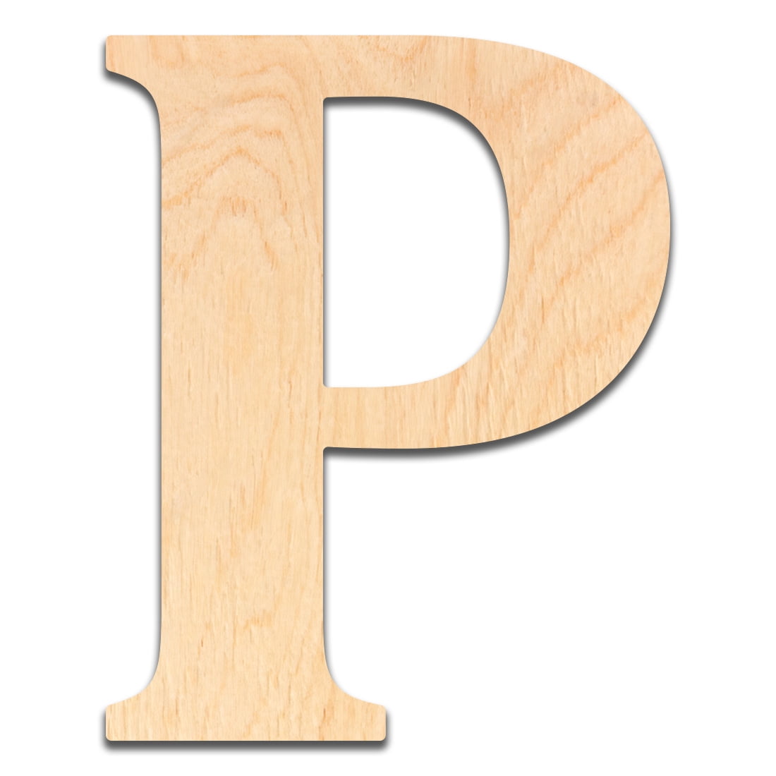 6 Inch Wooden Letter P Ready for Painting or Decorating