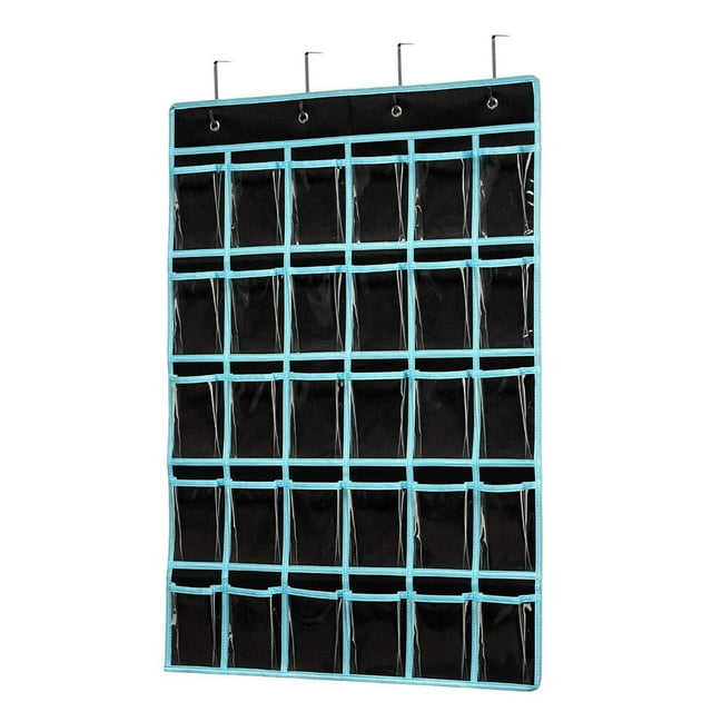 YOPTOP Tableau de Poche pour Cellulaire avec 30 Poches Transparentes Noir, Noir