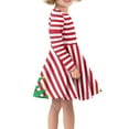 thumbnail image 2 of DISNIMO Christmas Dress Girl Christmas Tree Dress Girls Red Striped Dress Kids Dress Kid Girl 11 to 12 Long Sleeve Beach Dress Girls Midi Winter Dresses Kids Twirl Dress Girls Swing Dresses Soft, 2 of 6