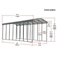 thumbnail image 4 of Arrow 14 x 38 x 14 ft Charcoal RV Carport, 4 of 18