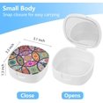 thumbnail image 2 of TIHYWR Retainer Case with Mirror & Ventilation Holes - Night Guard & Aligner Case, Colorful Mandala Design, 2 of 7