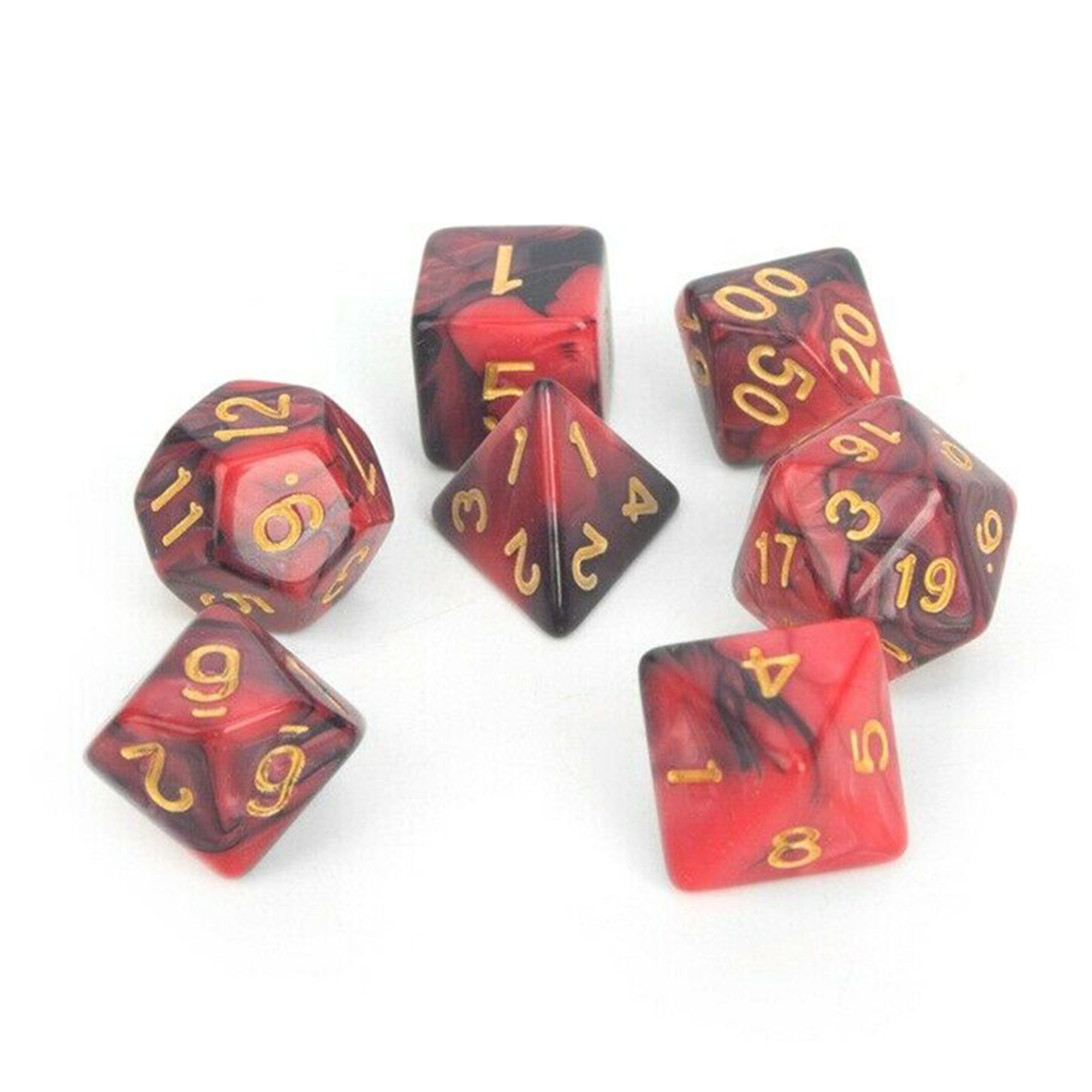 42-Piece Polyhedral Dice Set For D&D, RPGs, MTG – Includes Bag