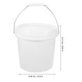 thumbnail image 2 of TABLZONE 1Pcs Bucket With Lid Handle White Plastic Storage Pail For Homeowners, 2 of 8