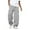 Light Gray #28, variant on Dresfit Cargo Joggers for Men Baggy Wide Leg Trousers Fleece Drawstring Open Bottom Sweatpants Cotton Loose Hiking Pants with Pockets Khaki S