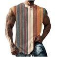 thumbnail image 1 of Gilet Sans Manches pour Hommes Chandail Décontracté Col Rond Motif Imprimé Polyester 1 Pce, 1 of 6