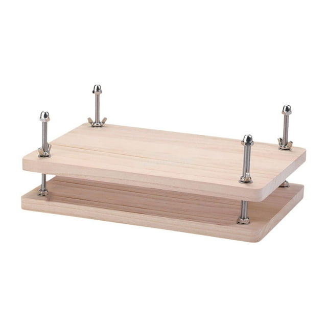 Prensa de libros de madera, máquina de encuadernación, herramienta para manualidades, herramienta de prensado de plantas, manual
