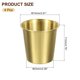thumbnail image 2 of 4 Pcs Tazas de acero inoxidable 304, vasos de agua de 6.76oz/200ml, vaso metálico dorado, 2 of 7