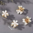 thumbnail image 4 of YSGFHGJW Mini Pearl Daisy Hair Clips - Small Cute Hairpins for Women & Girls, White Plastic Bangs Clips for Styling (0.008lb), 4 of 9