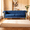 Blue + Velvet + 2 Seat, variant on FX-P81-RG2 RETRO GREEN SOFA Modern Cream Velvet Sofa with Gold Accents - Sleek Channel-Tufted Upholstery, 3-Seat Couch for Living Room and Office Decor