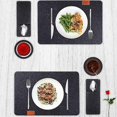 thumbnail image 3 of Washable Placemat Set - 6 Washable Placemats + 6 Glass Coasters + 6 Cutlery Bags, 3 of 5