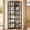 Gray, variant on Demi Bonn 7 Tier Corner Bookshelf, Bookshelves, Open Etagere Bookcase Shelf Storage Organizer, Storage Shelving Unit for Bedroom, Living Room and Home Office, Black