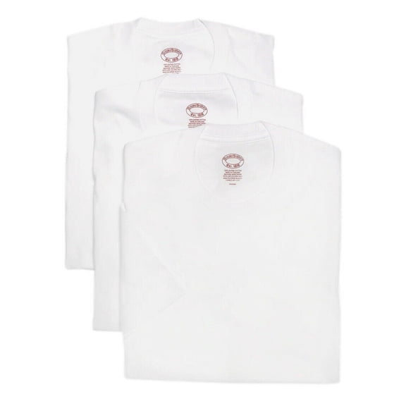 New Brooks Brothers Mens White Short Sleeve Undershirt Shirt 3 Pack Medium M 3421-7