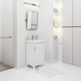 thumbnail image 3 of Water Creation Elsa 20" Wood Single Bathroom Vanity in Pure White & Chrome, 3 of 7