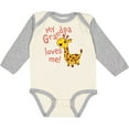 thumbnail image 3 of Inktastic My Grandpa Loves me- cute giraffe Boys or Girls Long Sleeve Baby Bodysuit, 3 of 5