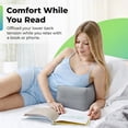 thumbnail image 6 of Sacred Thread Memory Foam Knee Pillow for Side Sleepers, Leg Pillow for Side Sleeping with Rayon Derived from Bamboo Cover, Knee Cushions for Sleeping (Heart) (Grey), 6 of 8