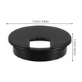 thumbnail image 4 of KAKOWELY plastic grommets Plastic Desk Hole Cover for Cables and Wires Desk Cable Hole Cover Computer Table Hole Cover for Computer Desk Organization2.83"X2.83"X0.67", 4 of 4