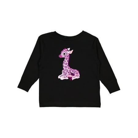 

Inktastic Girl Giraffe Gift Toddler Boy or Toddler Girl Long Sleeve T-Shirt