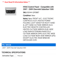 thumbnail image 2 of HVAC Control Panel - Compatible with 2007 - 2009 Chevy Suburban 1500 2008, 2 of 2