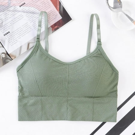 Womens Crop Tops Vest Bustier Tank Tops Lady Padded Bra Lace Sexy Lingerie