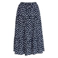 thumbnail image 6 of Time and Tru Women's Tiered Print Midi Skirt, Sizes XS -XXXL, 6 of 6