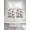 White, variant on Colorful Butterfly 2 Panel Kitchen Curtains for Small Windows, Elegant Pastoral Butterflies Watercolor Bathroom Tier Curtain, Short Window Treatment for Bedroom/Living Room 55"x36"