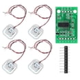 thumbnail image 1 of DAOKI 4pcs DIY 110lbs 50KG Half-Bridge Body Load Cell Weight Strain Sensor Resistance + HX711 AD Module, 1 of 4