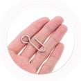 thumbnail image 3 of Worgeous 30pcs Metal S Shaped Curtain Track Hooks Drapery Hook Pins Curtain Wire Hook Curtain Track Roller For Shower Ceiling Curtain, 3 of 8