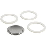 Bialetti Stainless Steel Gasket Filter Plate Replacement Parts, 6-Cup Venus, Musa, Kitty