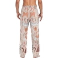 thumbnail image 6 of Men's Pajama Pants with Pockets Sleepwear Lounge Pants Stretch Casual Cartoon Animal Cute Cats, 6 of 6