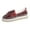 Red, variant on XIMIN Women's Platform Rhinestones Glitter Slip On Sneakers Cute Bowknot Flat Walking Loafers Comfy Breathe Canvas Hand-Stitching Platform Casual Fashion Dress Shoes