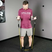 Valor Fitness 5 Band Conditioning Set with Handles, Ankle Straps, Door Anchor and Storage Bag