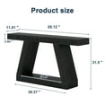 thumbnail image 2 of Demi Bonn Farmhouse Console Table, 55" Sofa Table with Storage for Hallway, Bedroom, Living Room, Black, 2 of 7