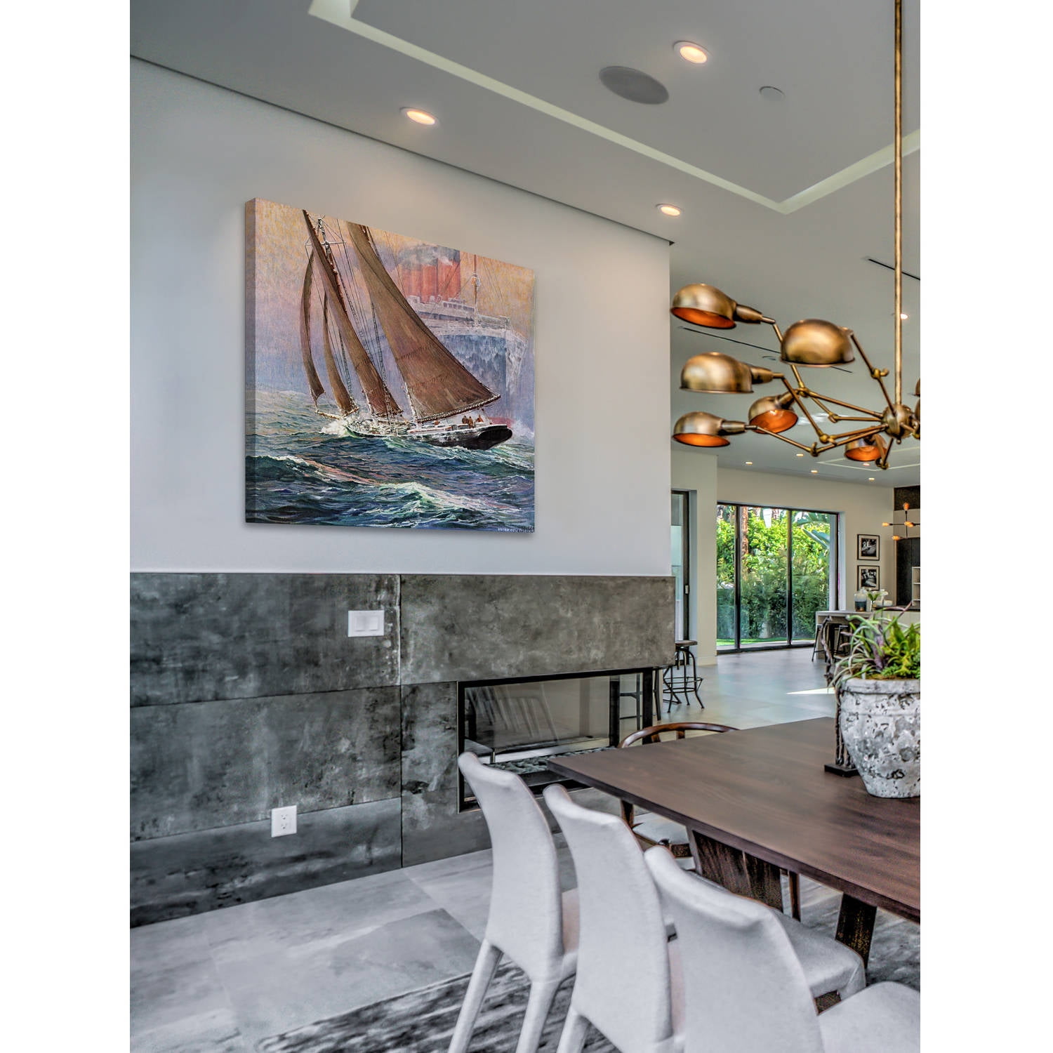 "Watch Those Waves!" Painting Print on Wrapped Canvas