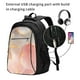 thumbnail image 2 of Balery Abstract Marble Texture Mochila con carga USB para hombre y mujer - Mochila impermeable y antirrobo para laptop con puerto USB para viajes, trabajo, 2 of 7