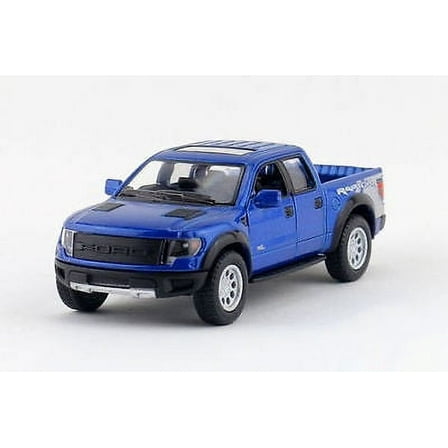 5" Kinsmart 2013 Ford F-150 SVT Raptor SuperCrew 1:46 Diecast Model Truck- Blue